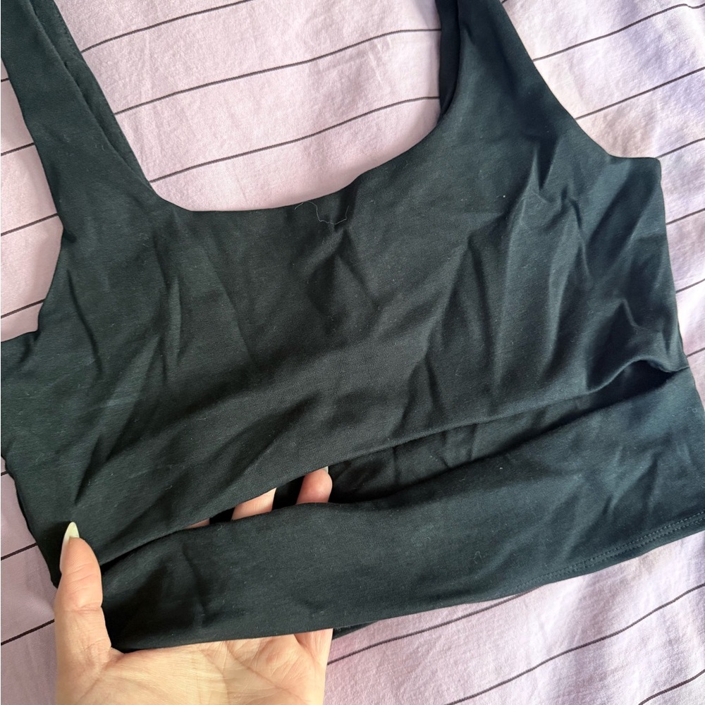 Oak + Fort Black Women's Cropped Top